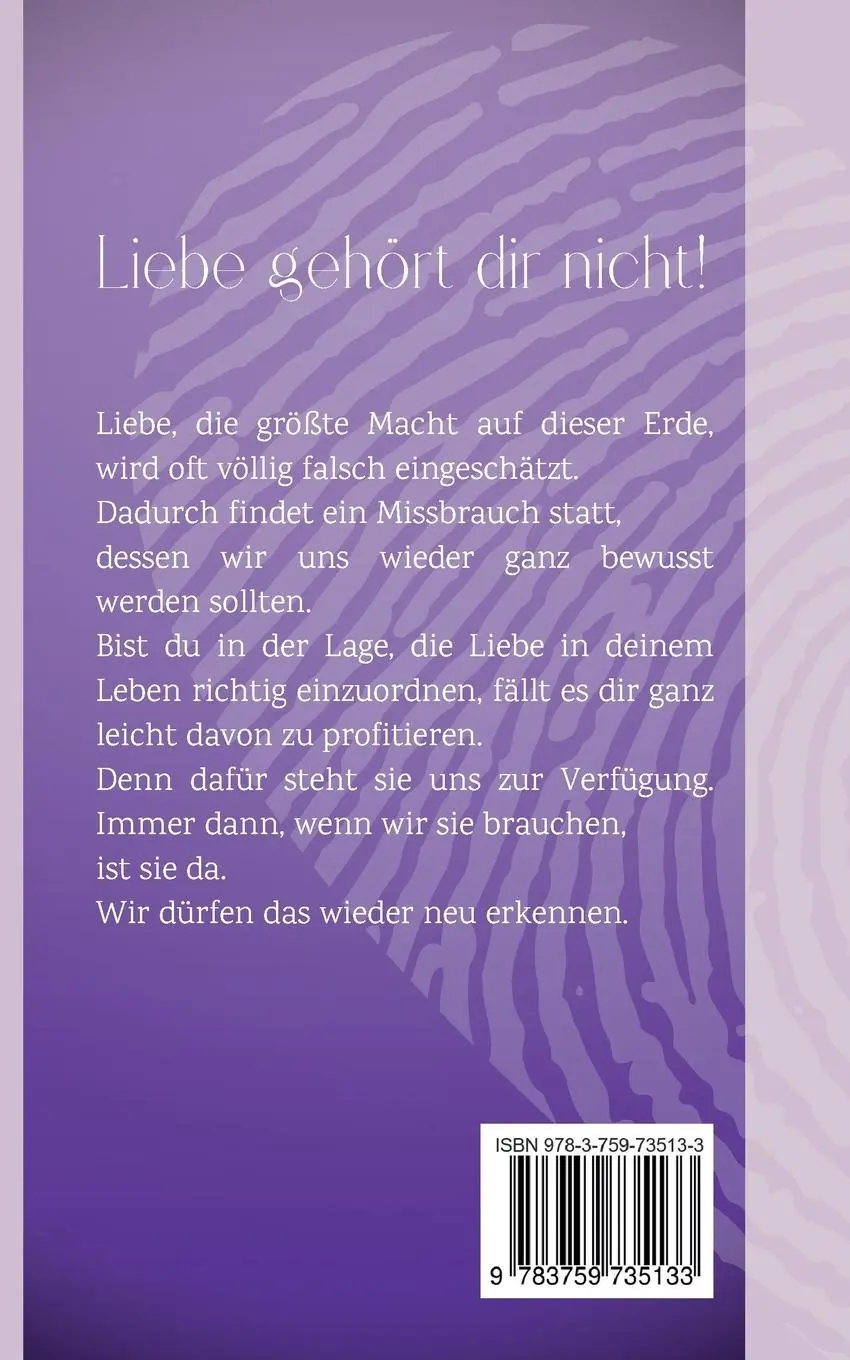 Rückseite: 9783759735133 | Liebe gehört dir nicht! | Christina Gilli | Taschenbuch | 84 S. | 2024