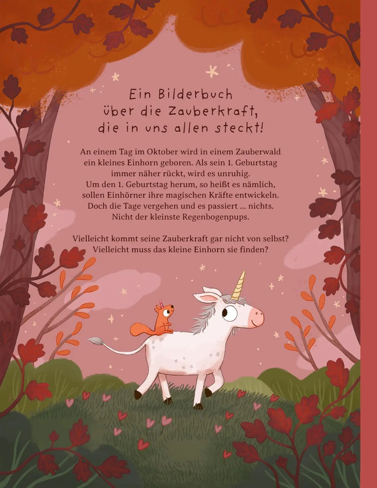 Rückseite: 9783845865133 | Ein Einhorn namens Oktober | Maria Höck | Buch | 32 S. | Deutsch