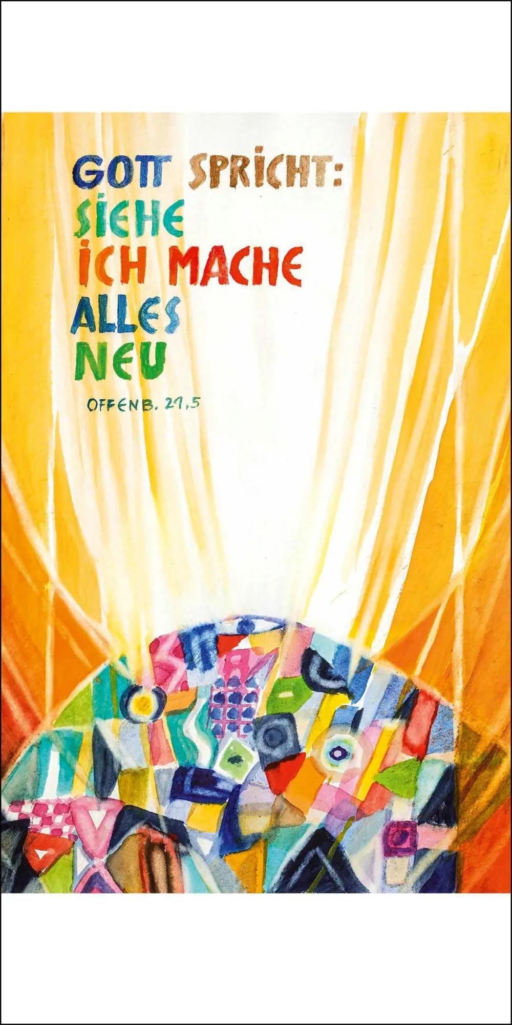 Cover: 4251693905233 | Jahreslosung Andreas Felger 2026, Faltkarte mit Betrachtung (10er-Set)