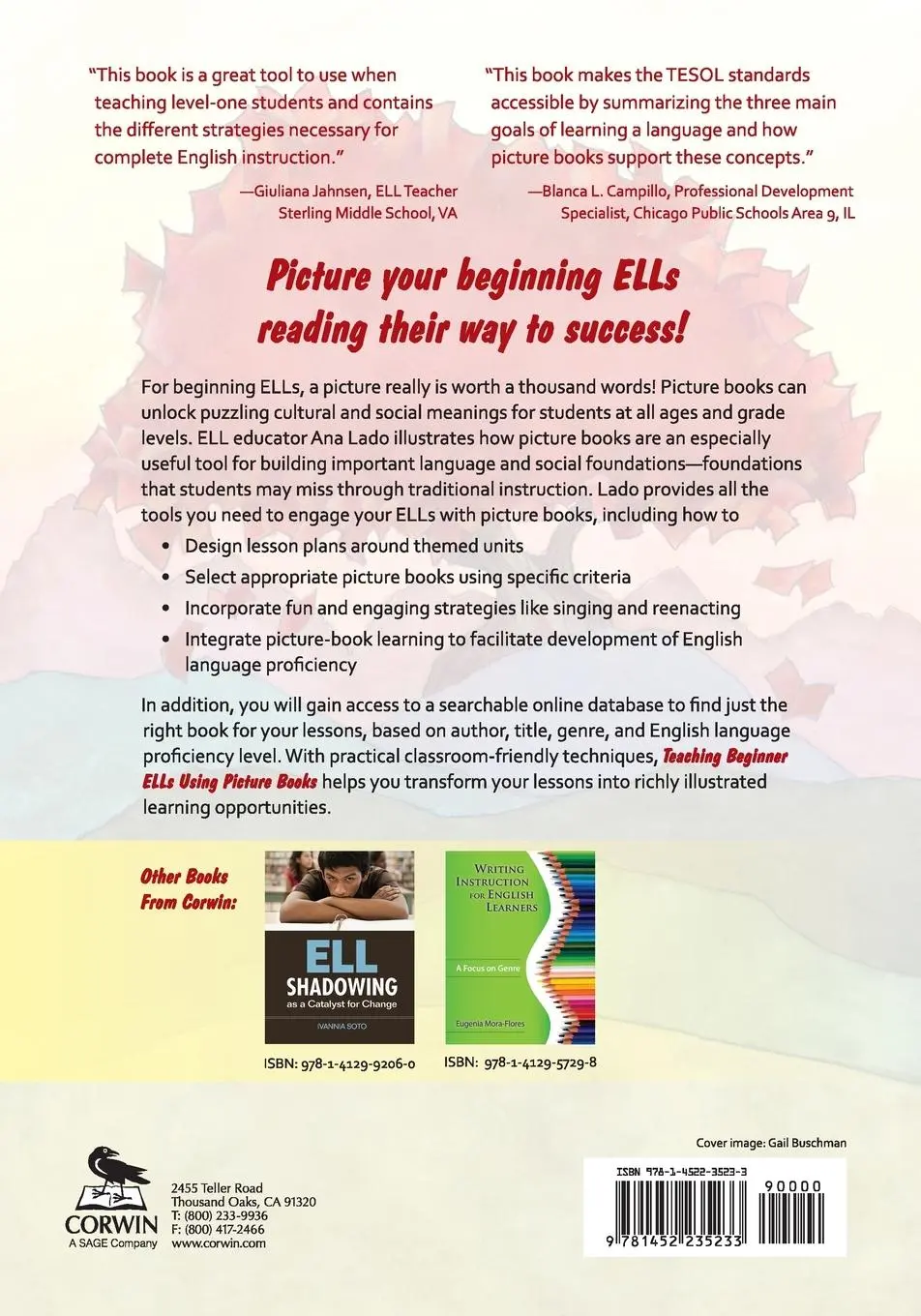 Rückseite: 9781452235233 | Teaching Beginner ELLs Using Picture Books | Tellability | Ana Lado