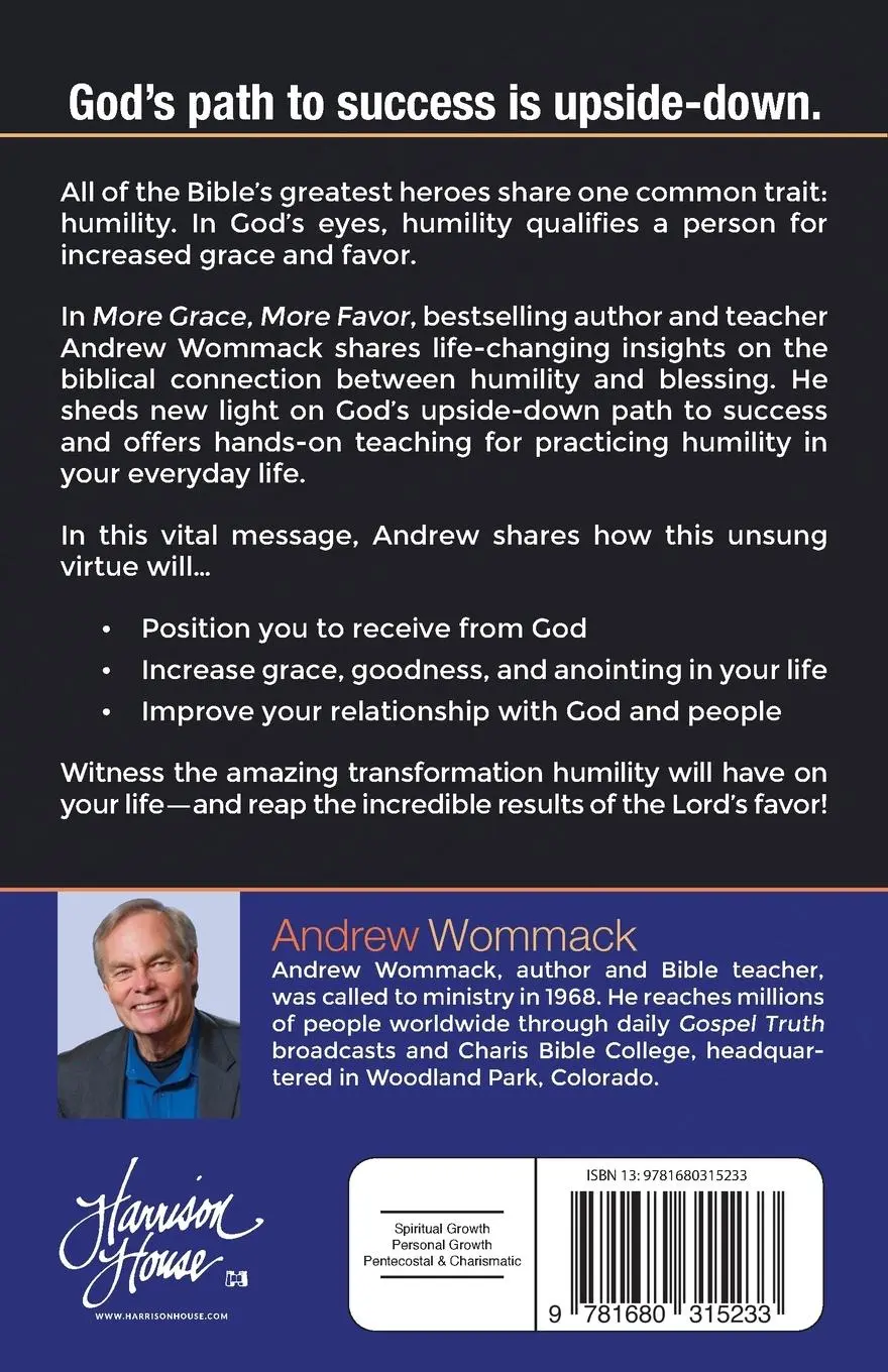 Rückseite: 9781680315233 | More Grace, More Favor | Andrew Wommack | Taschenbuch | Englisch