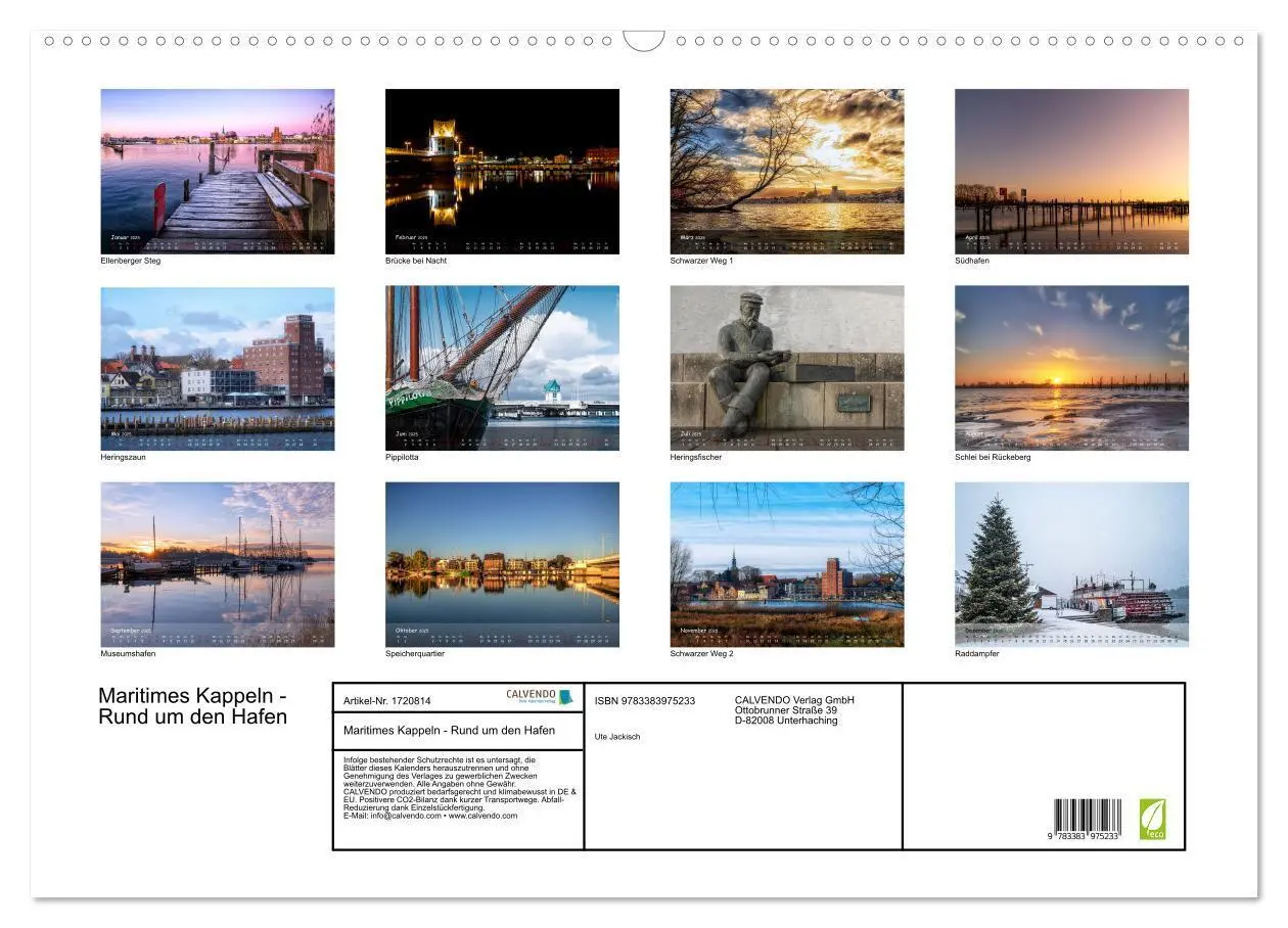 Bild: 9783383975233 | Maritimes Kappeln - Rund um den Hafen (Wandkalender 2025 DIN A2...