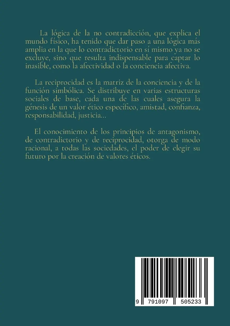 Rückseite: 9791097505233 | TEORÍA DE LA RECIPROCIDAD - I - La reciprocidad y el nacimiento de...