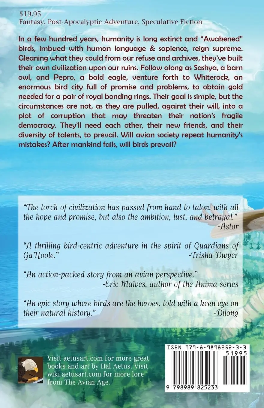 Rückseite: 9798989825233 | Whiterock | Book One of the Avian Age | Hal Aetus | Taschenbuch | 2025