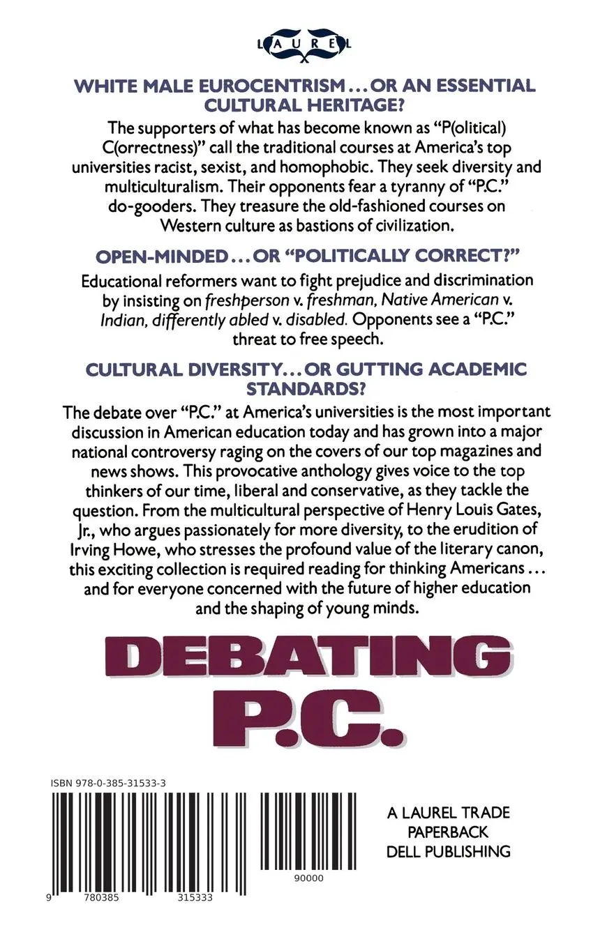 Rückseite: 9780385315333 | Debating P.C. | Paul Berman | Taschenbuch | Englisch | 1995