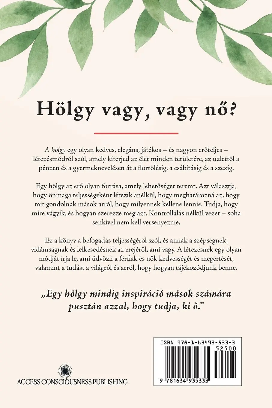 Rückseite: 9781634935333 | A HÖLGY (Hungarian) | Gary M. Douglas | Taschenbuch | Ungarisch | 2021