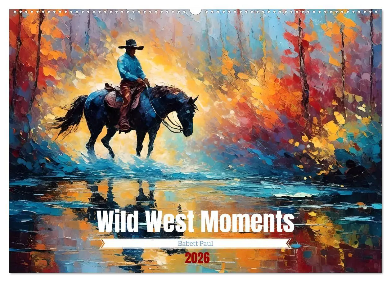Cover: 9783457385333 | Wild West Moments (Wandkalender 2026 DIN A2 quer), CALVENDO...