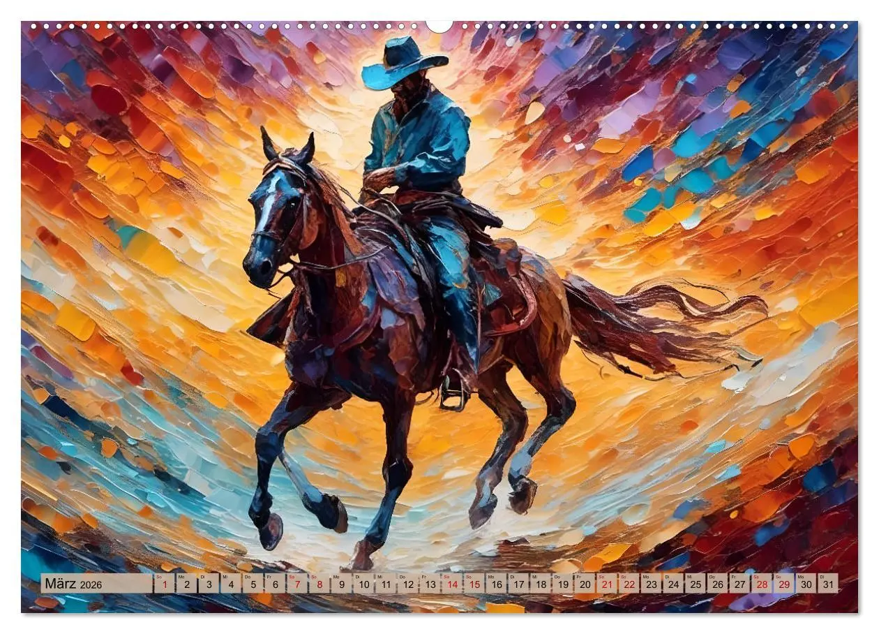 Bild: 9783457385333 | Wild West Moments (Wandkalender 2026 DIN A2 quer), CALVENDO...