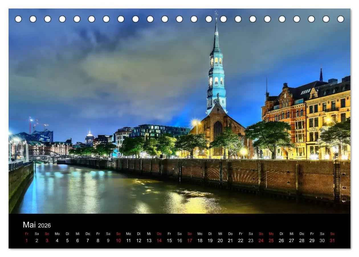 Bild: 9783516095333 | Charmantes Hamburg (Tischkalender 2026 DIN A5 quer), CALVENDO...