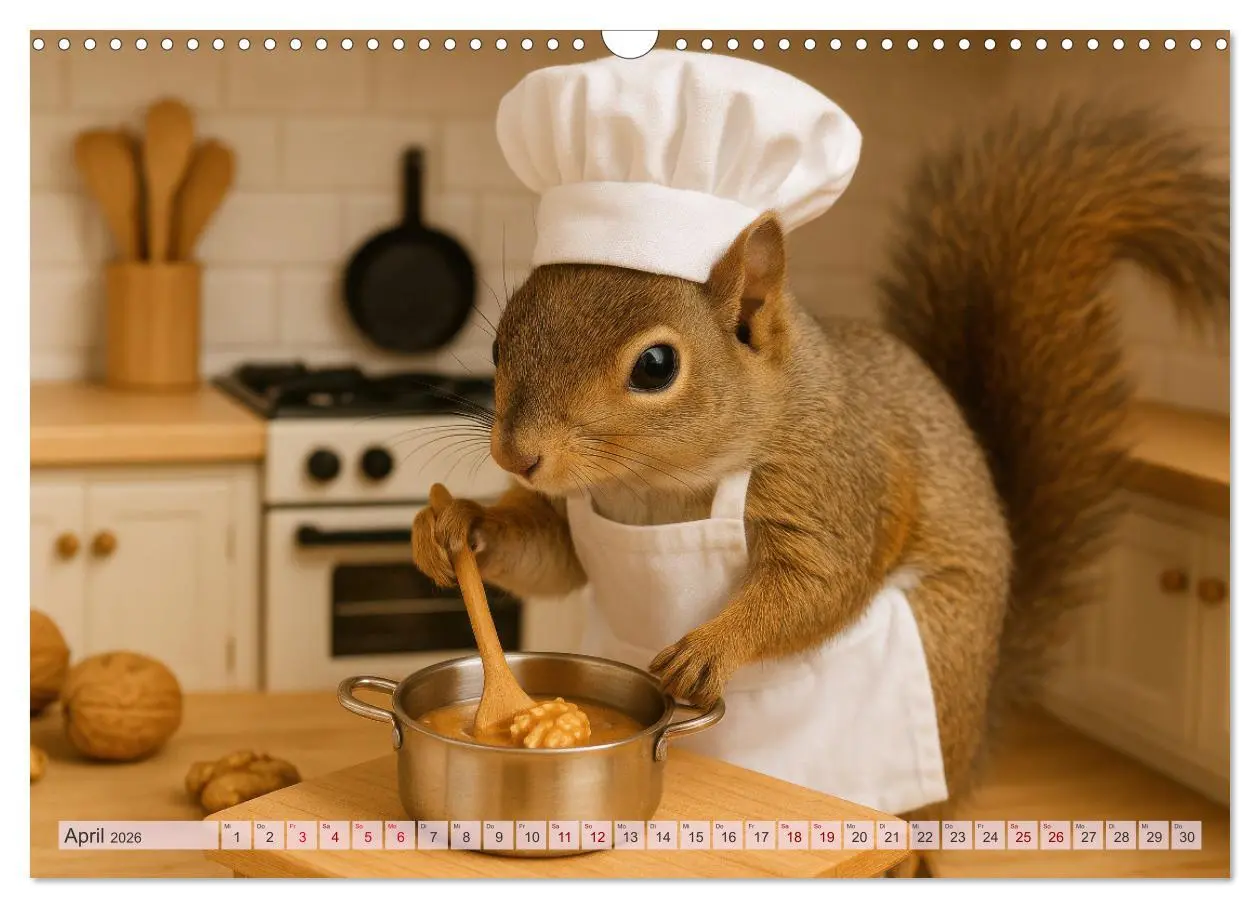 Bild: 9783516235333 | Die geheime Welt der Eichhörnchen (Wandkalender 2026 DIN A3 quer),...