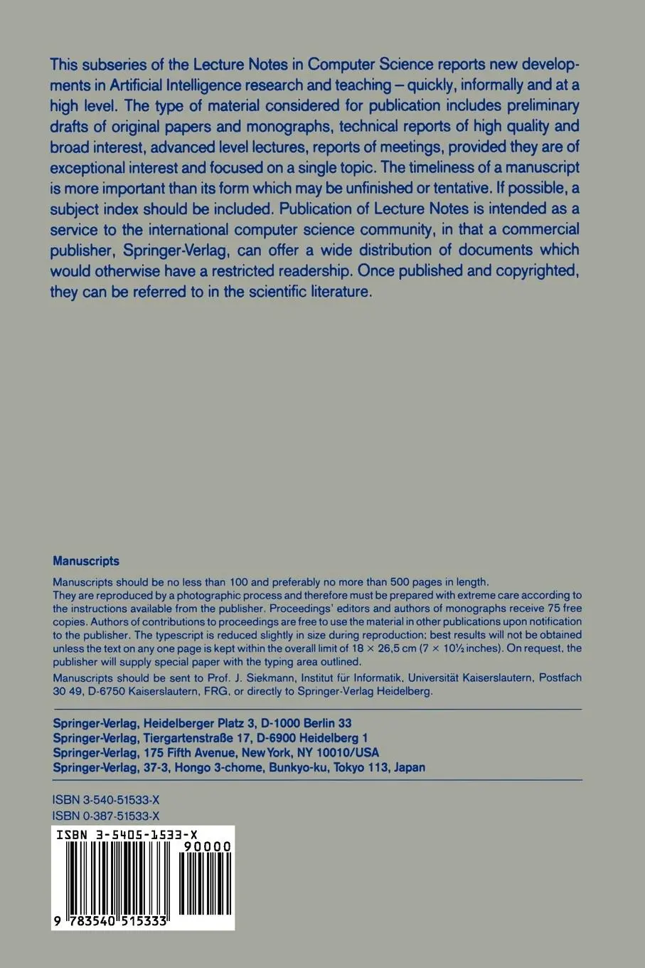 Rückseite: 9783540515333 | Foundations of Equational Logic Programming | Steffen Hölldobler | xii