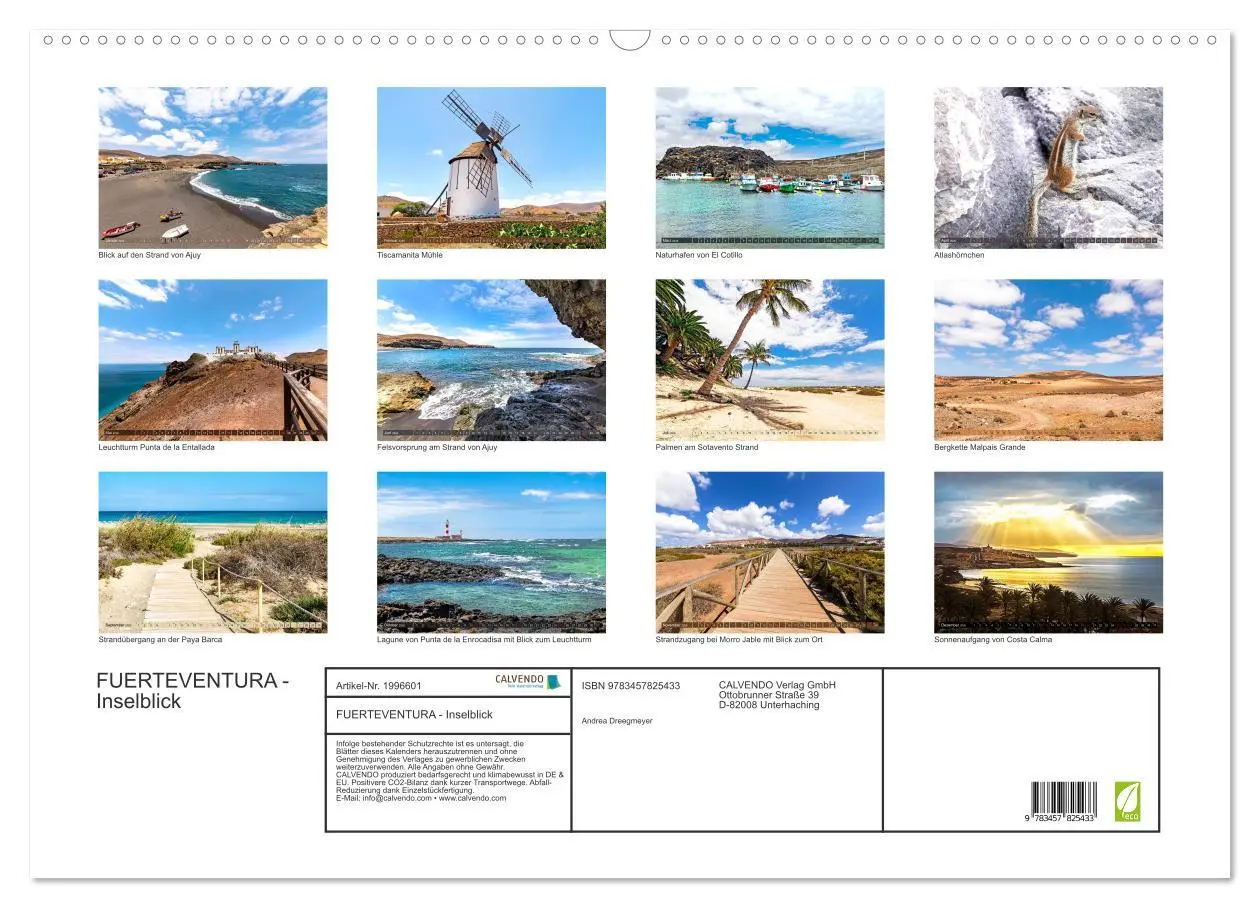 Bild: 9783457825433 | FUERTEVENTURA - Inselblick (Wandkalender 2026 DIN A2 quer),...