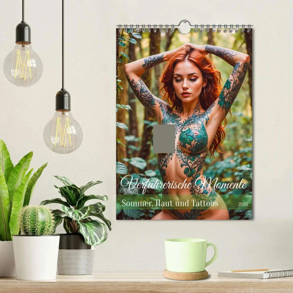 Bild: 9783516605433 | Verführerische Momente - Sommer, Haut und Tattoos (Wandkalender...