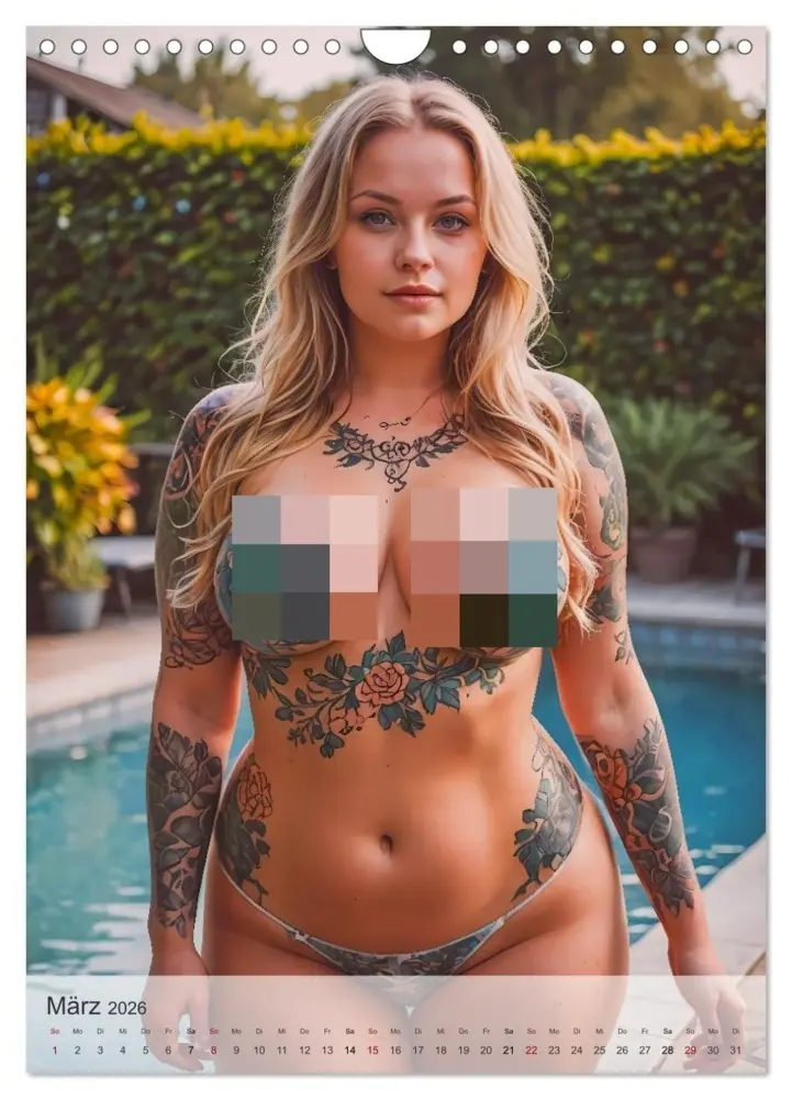 Bild: 9783516605433 | Verführerische Momente - Sommer, Haut und Tattoos (Wandkalender...