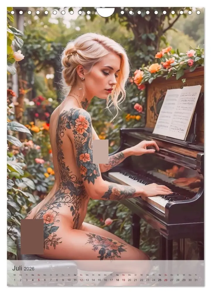 Bild: 9783516605433 | Verführerische Momente - Sommer, Haut und Tattoos (Wandkalender...