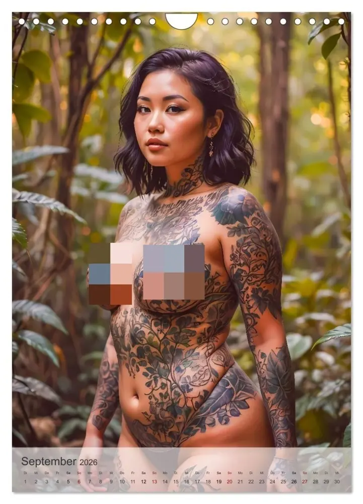 Bild: 9783516605433 | Verführerische Momente - Sommer, Haut und Tattoos (Wandkalender...