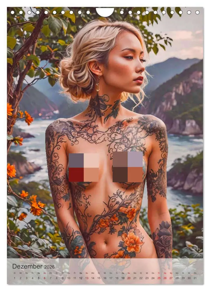 Bild: 9783516605433 | Verführerische Momente - Sommer, Haut und Tattoos (Wandkalender...