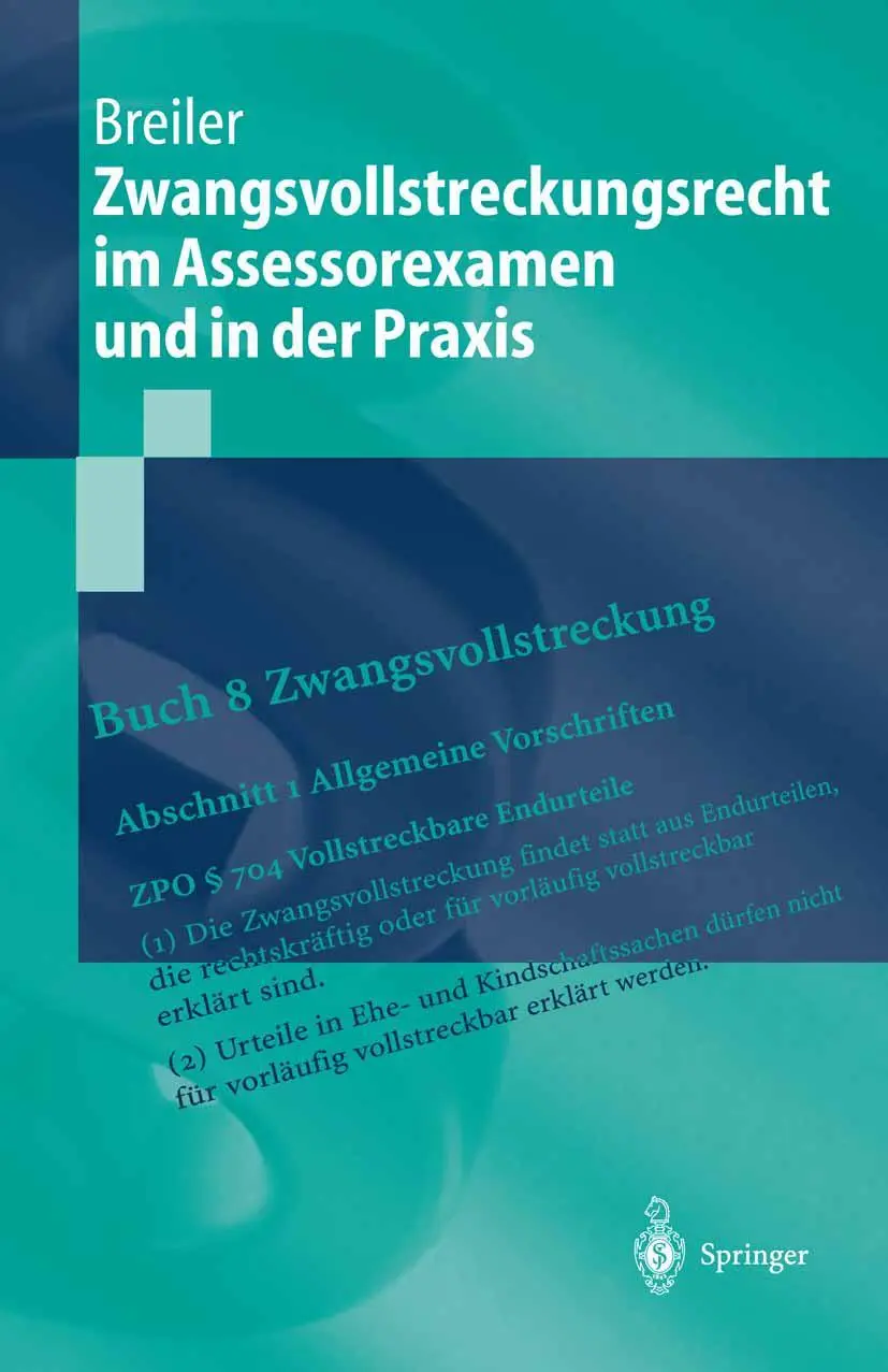 Cover: 9783540435433 | Zwangsvollstreckungsrecht im Assessorexamen und in der Praxis | Buch