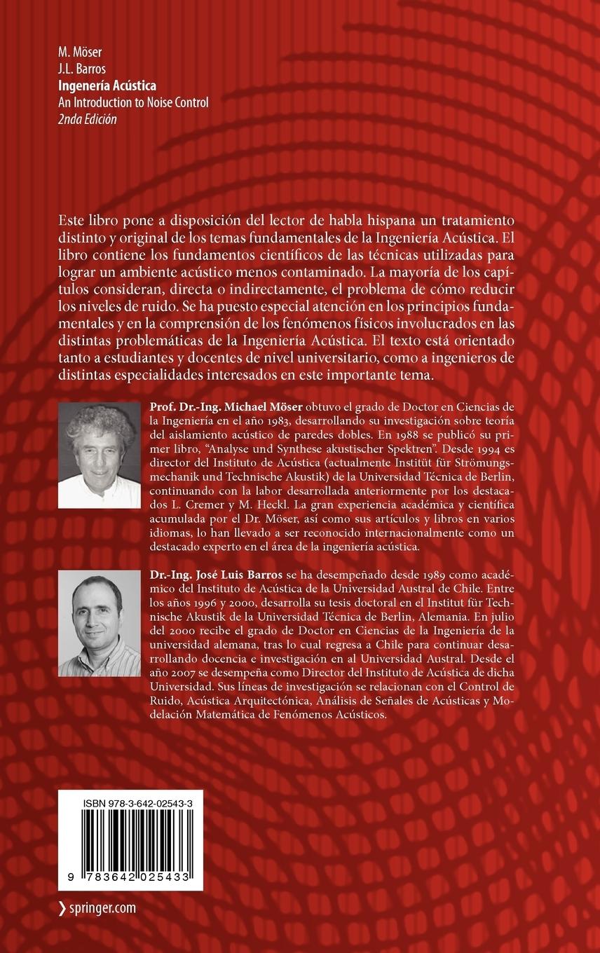 Rückseite: 9783642025433 | Ingeniería Acústica | Teoría y Aplicaciones | José Luis Barros (u. a.)