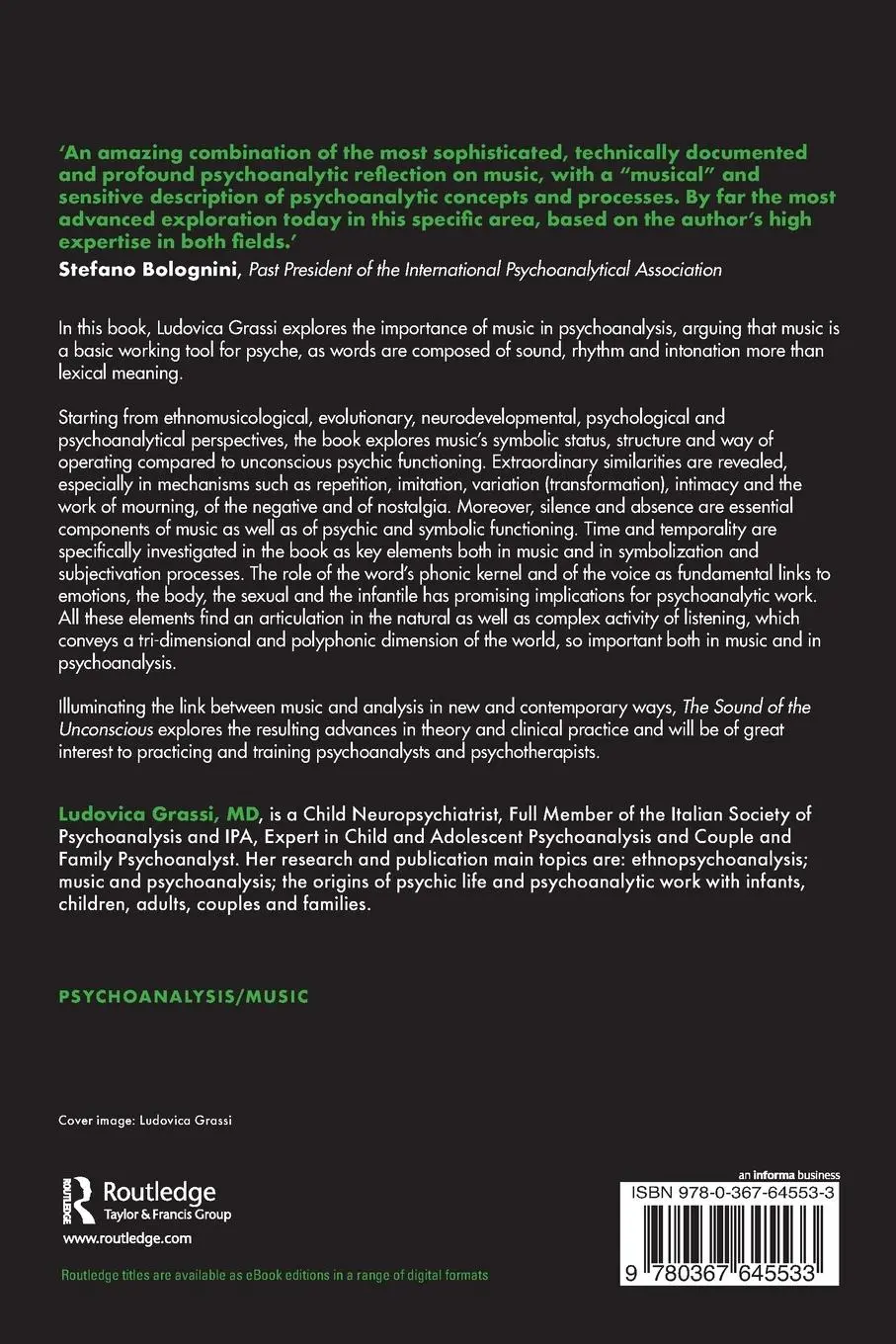 Rückseite: 9780367645533 | The Sound of the Unconscious | Psychoanalysis as Music | Grassi | Buch