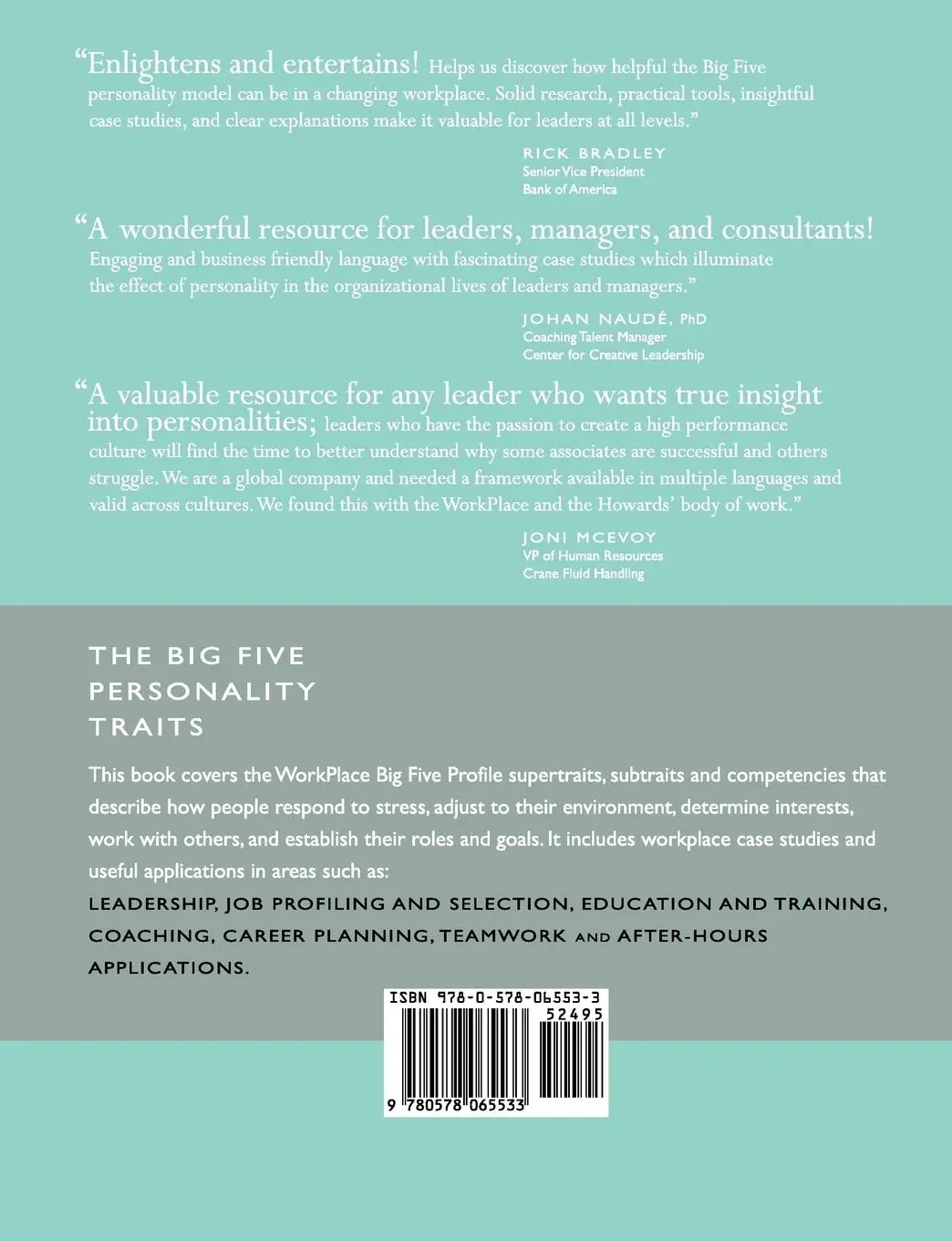 Rückseite: 9780578065533 | The Owner's Manual for Personality at Work (2nd ed.) | Howard (u. a.)