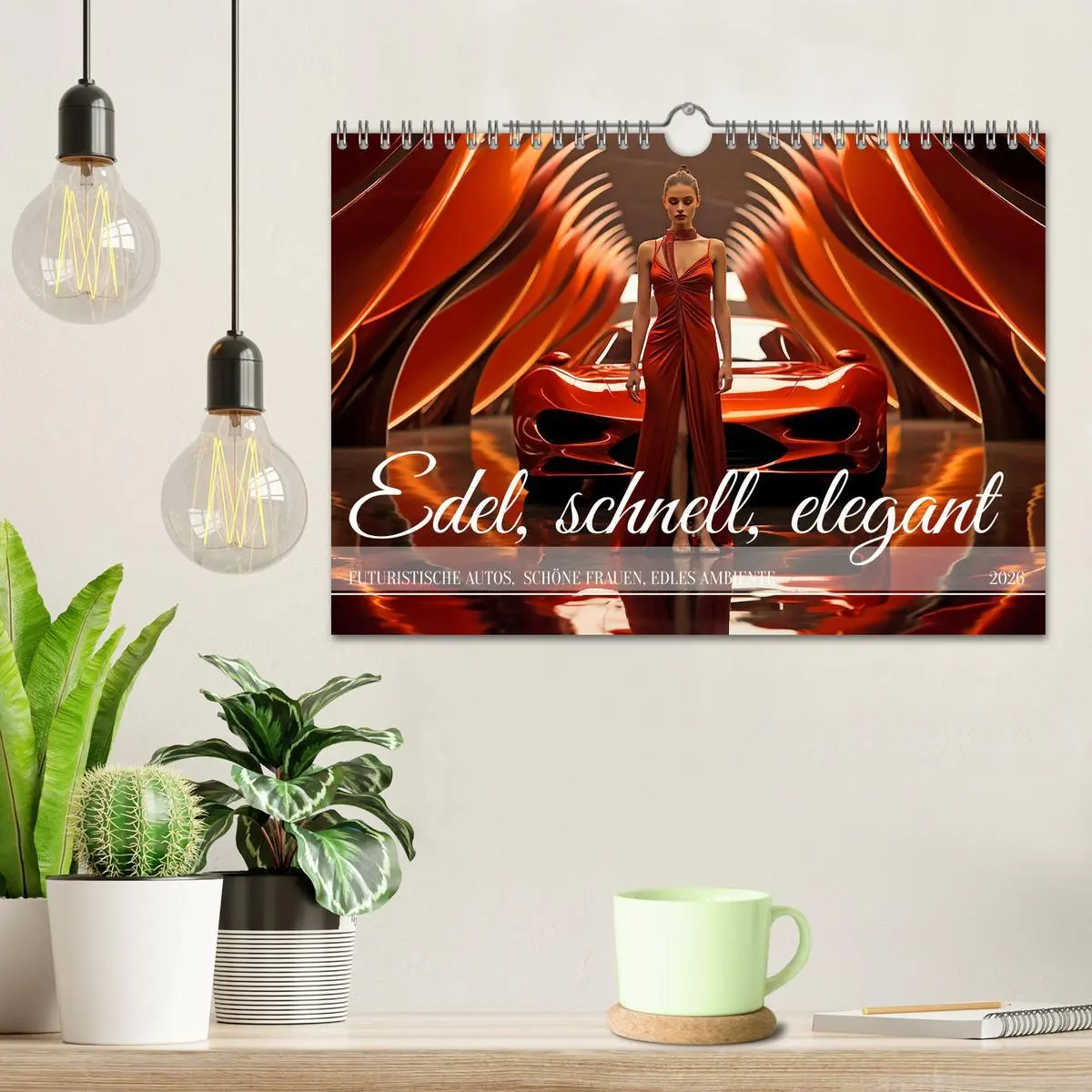 Bild: 9783457365533 | Edel, schnell, elegant (Wandkalender 2026 DIN A4 quer), CALVENDO...