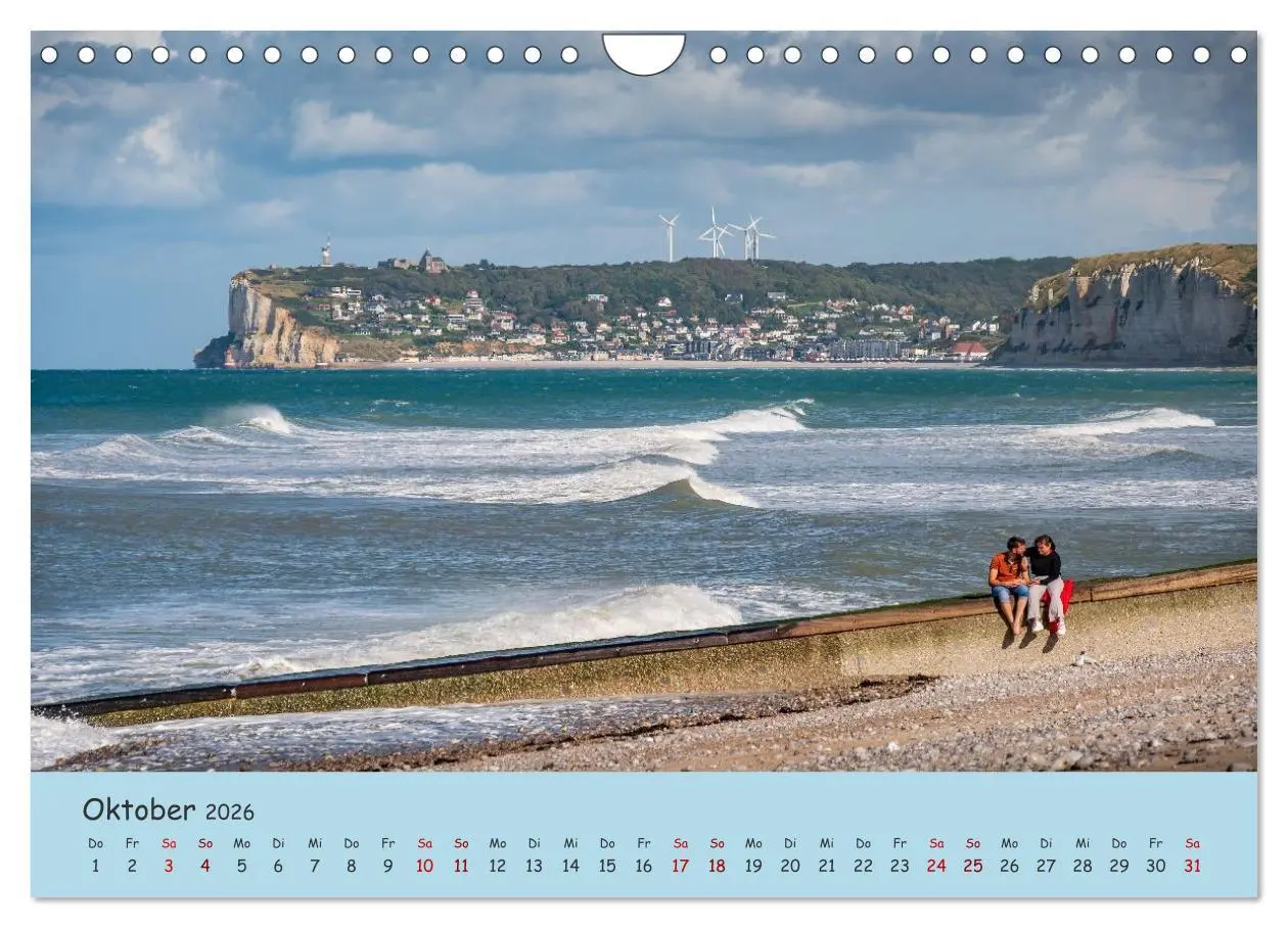 Bild: 9783516215533 | Unterwegs in der Normandie (Wandkalender 2026 DIN A4 quer),...