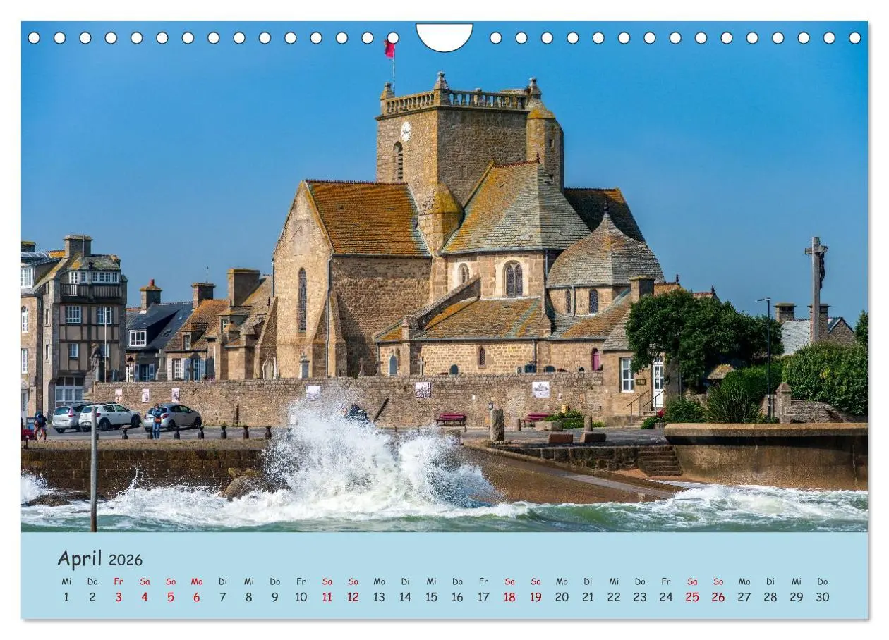 Bild: 9783516215533 | Unterwegs in der Normandie (Wandkalender 2026 DIN A4 quer),...