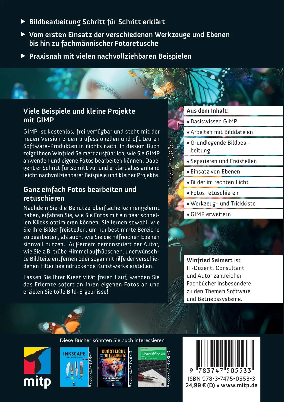 Rückseite: 9783747505533 | GIMP 3 | Praxiswissen für Einsteiger | Winfried Seimert | Taschenbuch