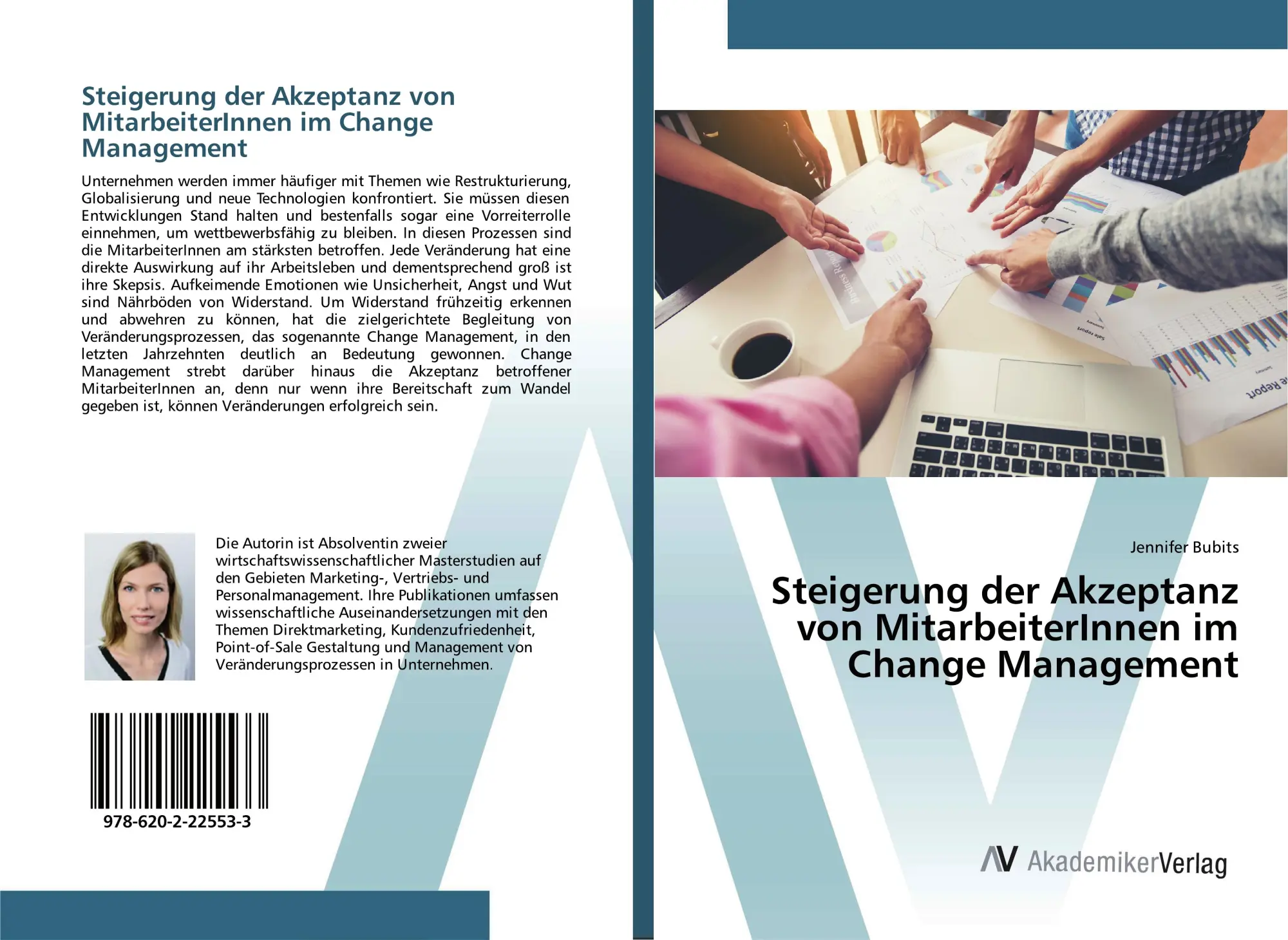 Cover: 9786202225533 | Steigerung der Akzeptanz von MitarbeiterInnen im Change Management