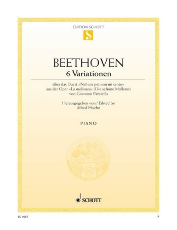 Cover: 9790001085533 | 6 Variationen G-Dur | Ludwig van Beethoven | Buch | 8 S. | Deutsch