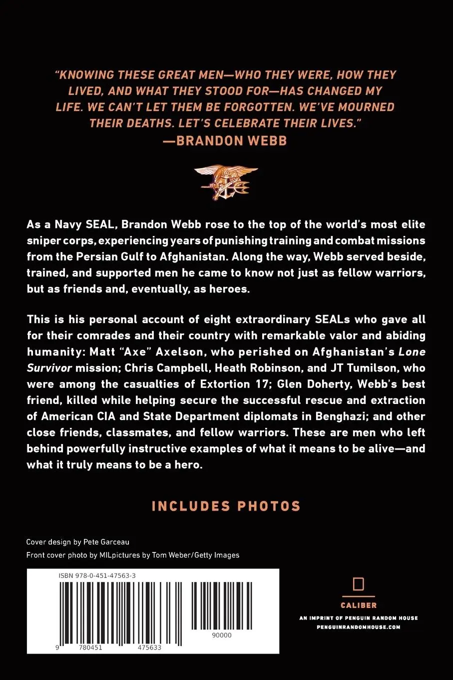 Rückseite: 9780451475633 | Among Heroes | Brandon Webb (u. a.) | Taschenbuch | Englisch | 2016