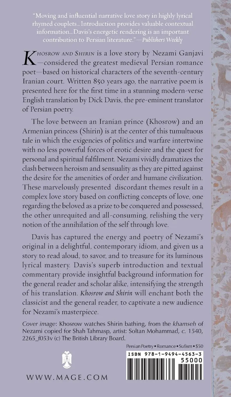 Rückseite: 9781949445633 | Khosrow and Shirin | Nezami Ganjavi | Buch | Englisch | 2024