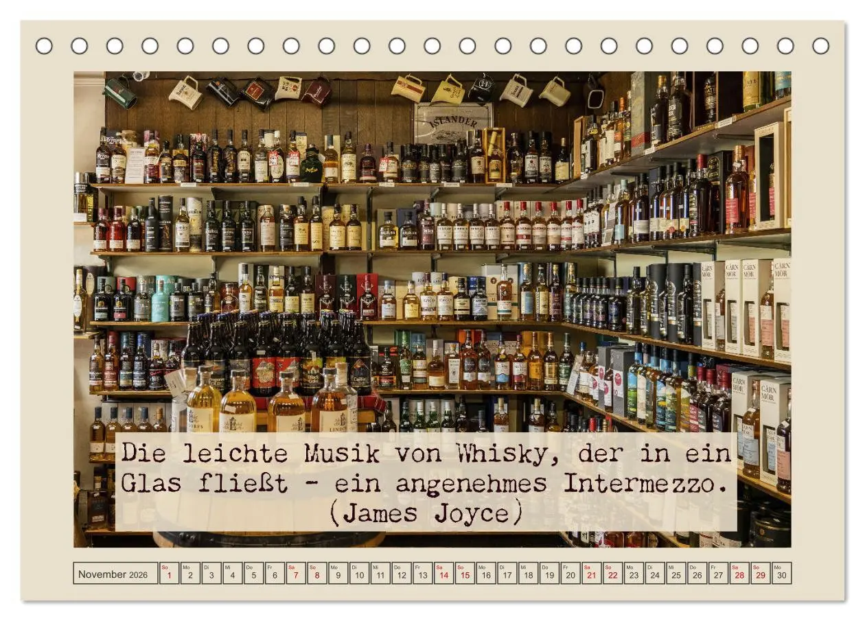 Bild: 9783457425633 | Weise Whisky-Worte (Tischkalender 2026 DIN A5 quer), CALVENDO...