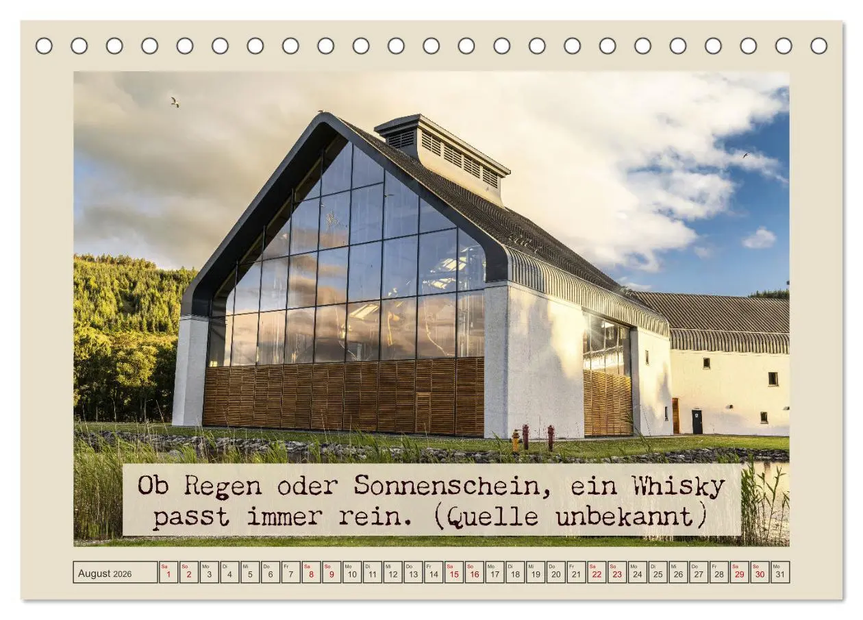 Bild: 9783457425633 | Weise Whisky-Worte (Tischkalender 2026 DIN A5 quer), CALVENDO...