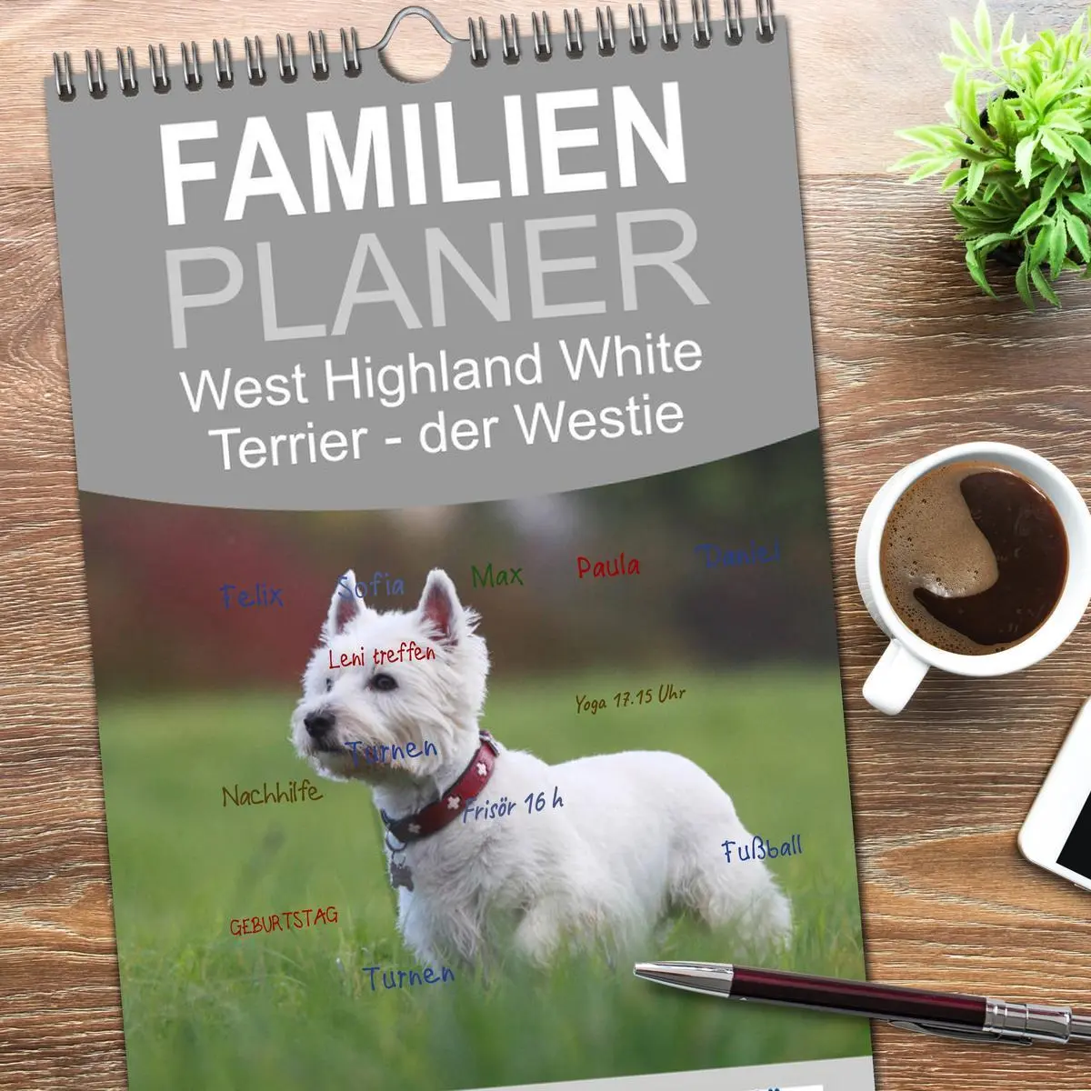 Bild: 9783516515633 | Familienplaner 2026 - West Highland White Terrier - Selbstbewustes...