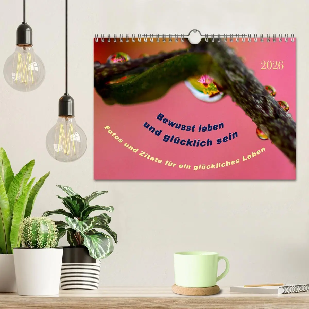 Bild: 9783516685633 | Bewusst leben und glücklich sein (Wandkalender 2026 DIN A4 quer),...