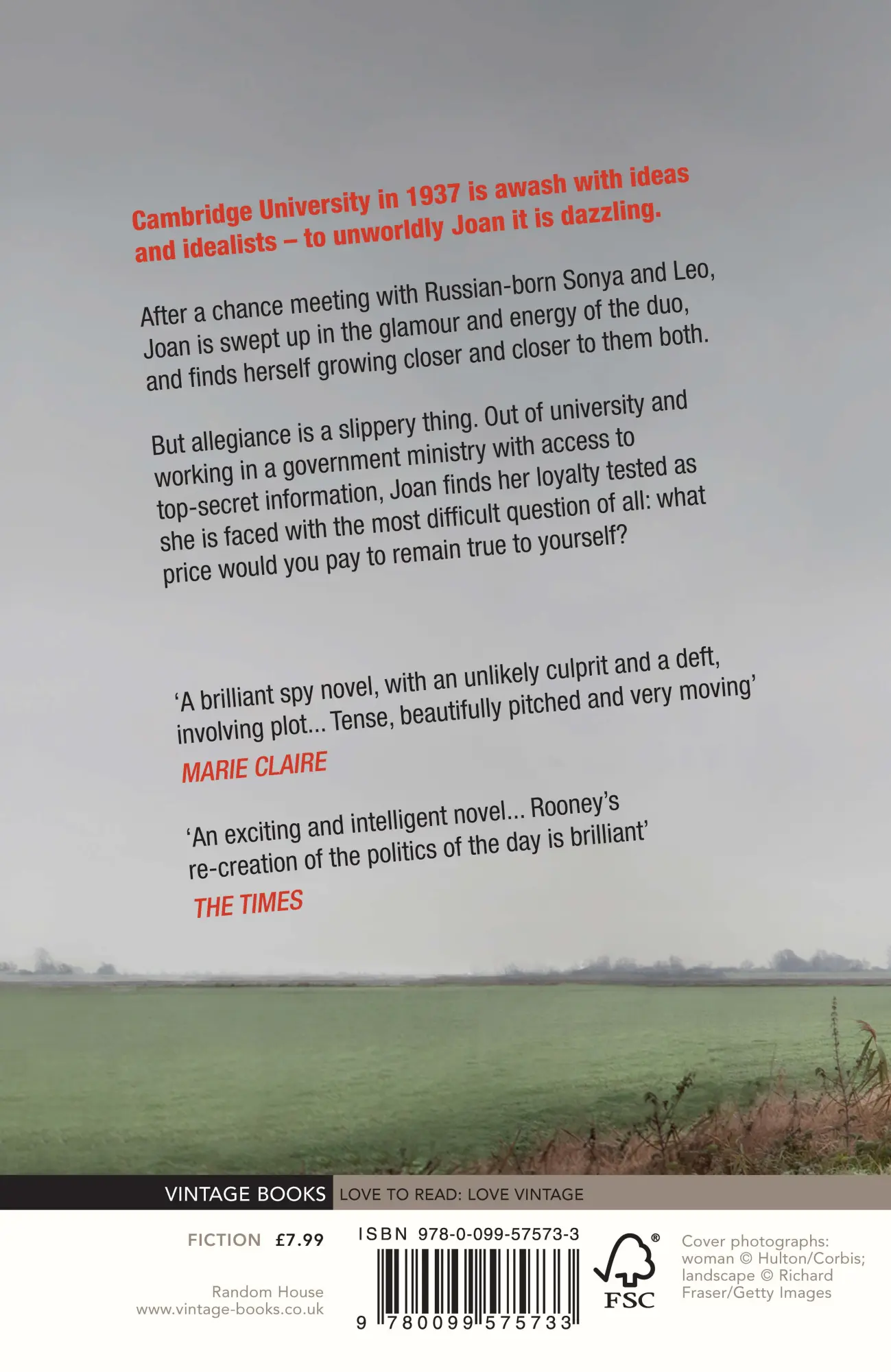 Rückseite: 9780099575733 | Red Joan | Jennie Rooney | Taschenbuch | Englisch | 2014