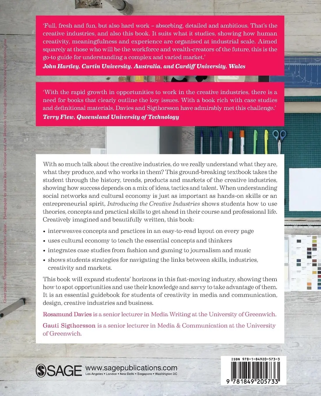 Rückseite: 9781849205733 | Introducing the Creative Industries | From Theory to Practice | Buch