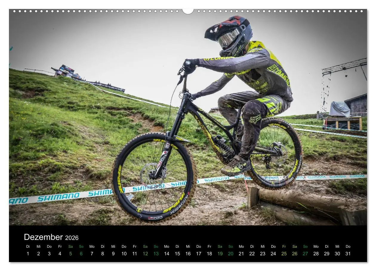 Bild: 9783457895733 | Downhill Racing 2026 (Wandkalender 2026 DIN A2 quer), CALVENDO...