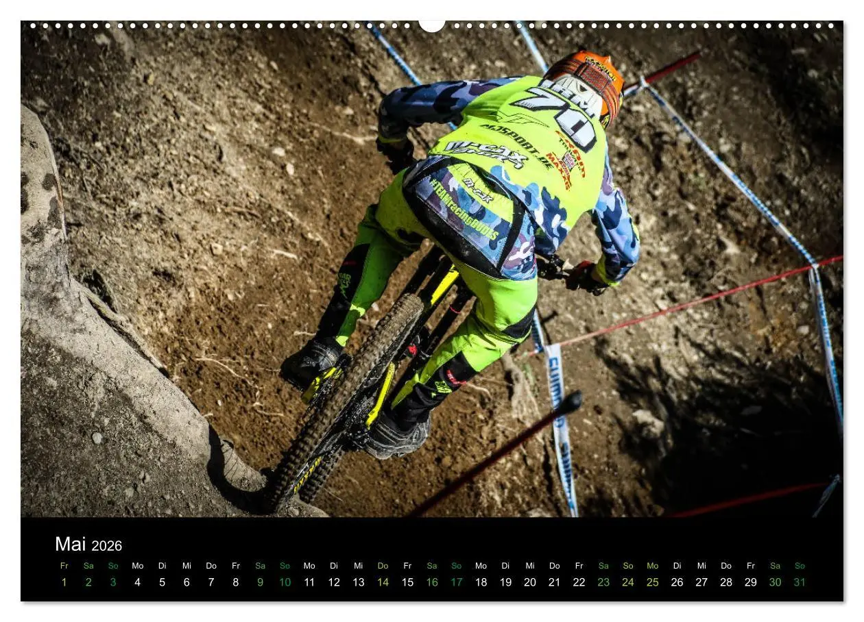 Bild: 9783457895733 | Downhill Racing 2026 (Wandkalender 2026 DIN A2 quer), CALVENDO...