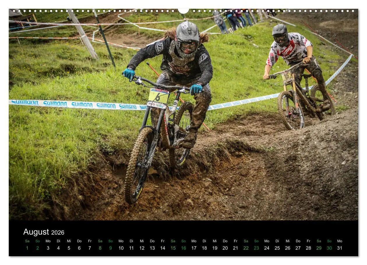 Bild: 9783457895733 | Downhill Racing 2026 (Wandkalender 2026 DIN A2 quer), CALVENDO...