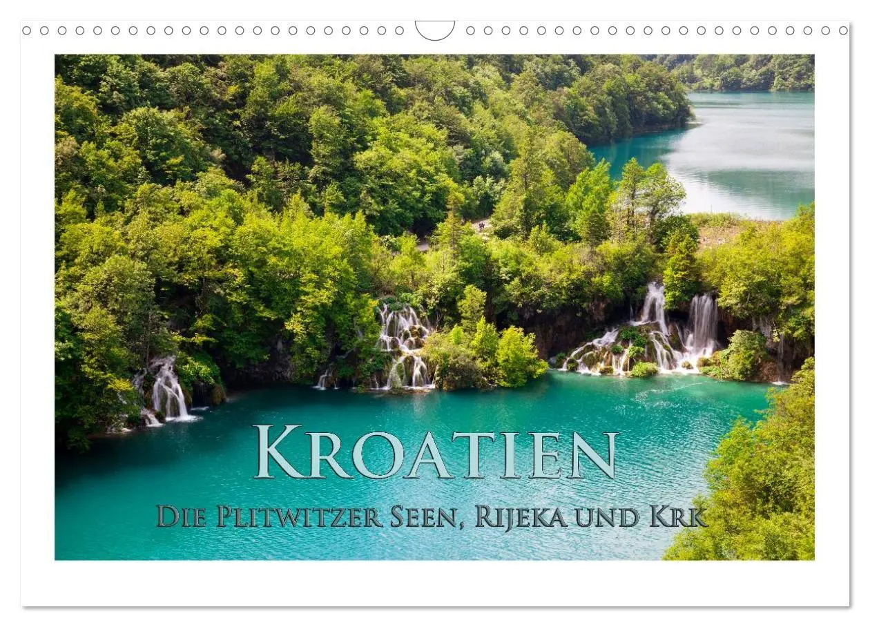 Cover: 9783516125733 | Kroatien - Plitwitzer Seen, Rijeka und Krk (Wandkalender 2026 DIN...