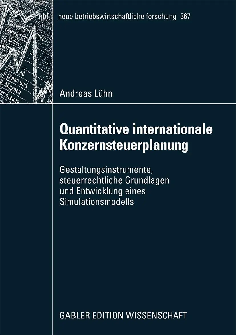 Cover: 9783834915733 | Quantitative internationale Konzernsteuerplanung | Andreas Lühn | Buch