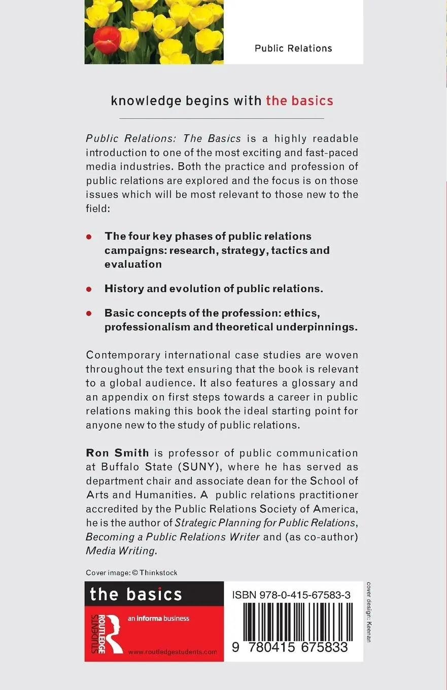 Rückseite: 9780415675833 | Public Relations | The Basics | Ron Smith | Taschenbuch | Englisch
