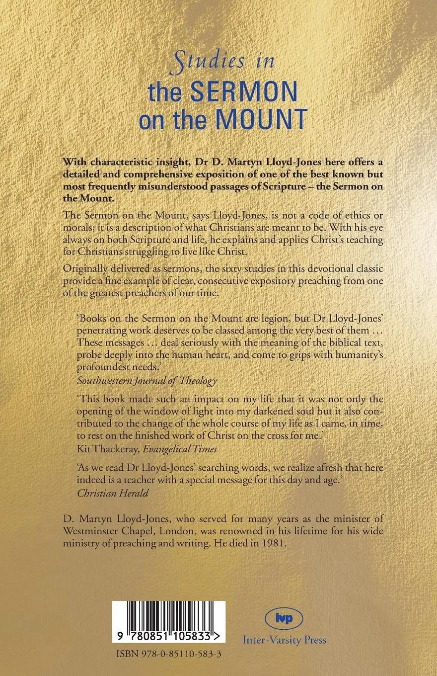Rückseite: 9780851105833 | Studies in the sermon on the mount | Martin Lloyd-Williams | Buch