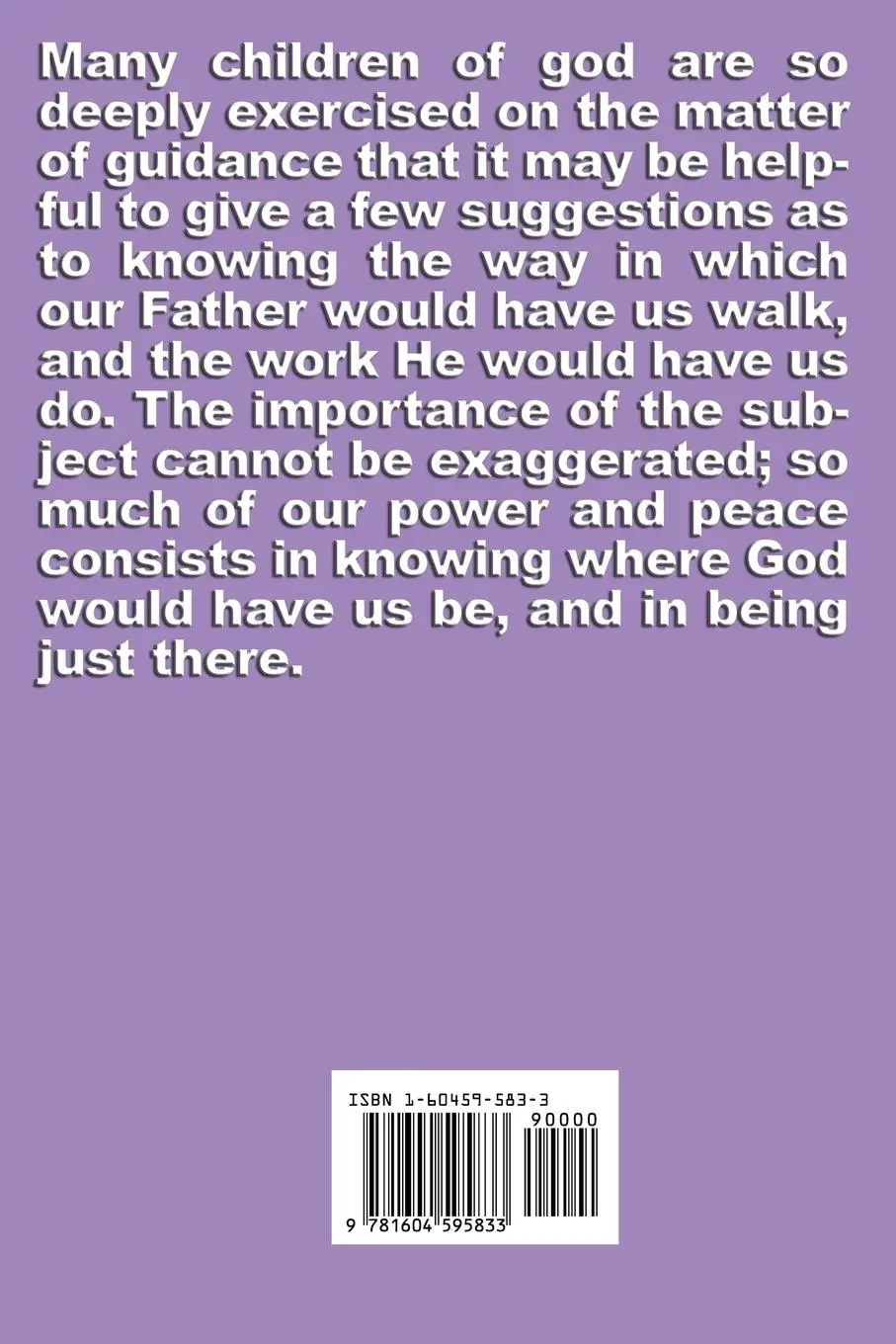 Rückseite: 9781604595833 | The Secret of Guidance | F. B. Meyer | Taschenbuch | Englisch | 2008