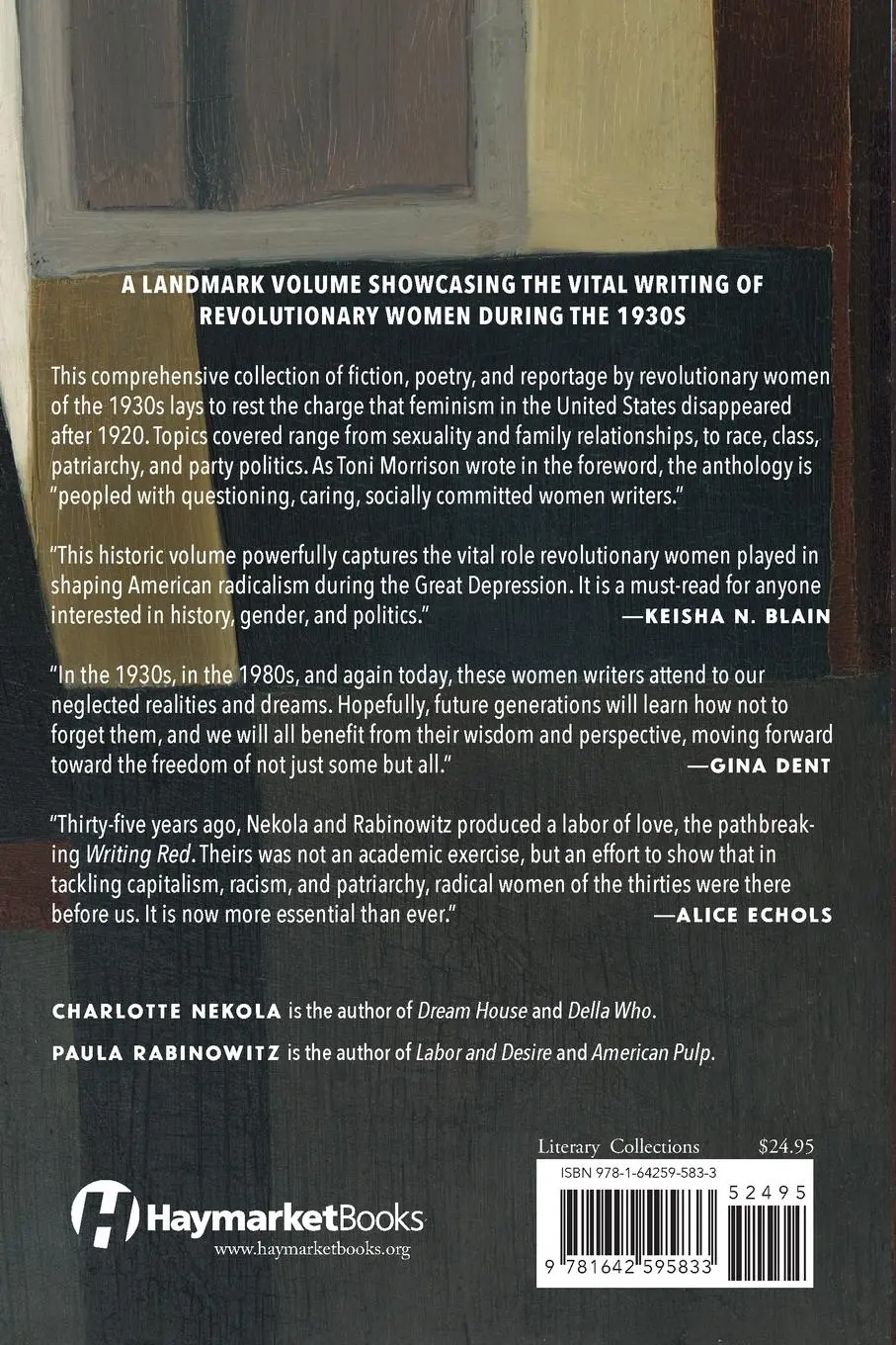 Rückseite: 9781642595833 | Writing Red | An Anthology of American Women Writers, 1930-1940 | Buch