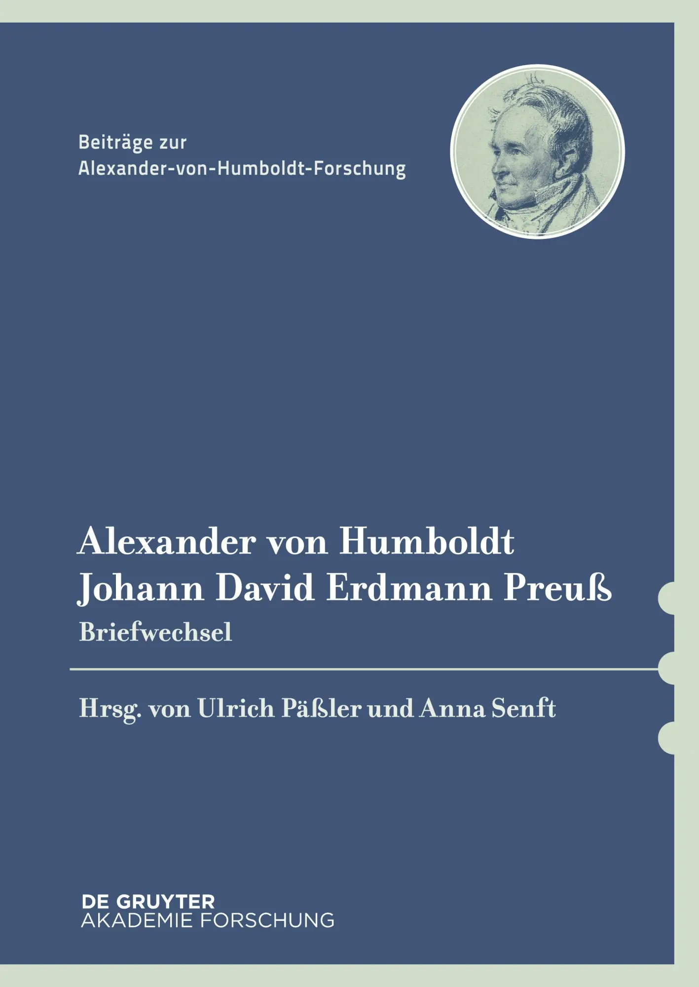 Cover: 9783110425833 | Alexander von Humboldt / Johann David Erdmann Preuß, Briefwechsel
