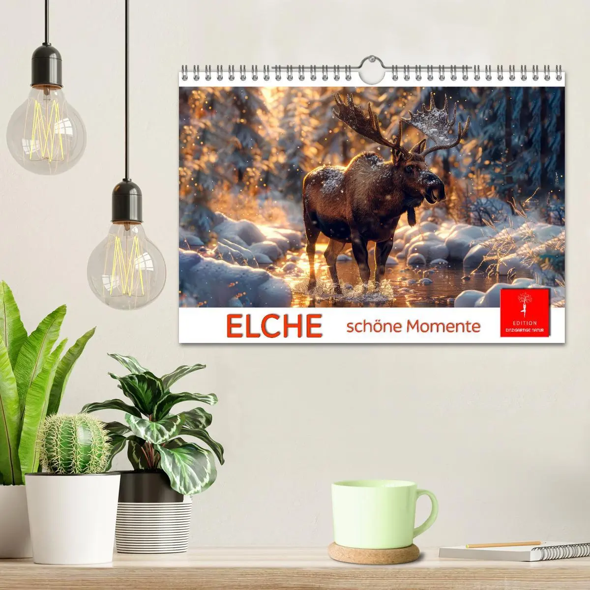 Bild: 9783457335833 | Elche - schöne Momente (Wandkalender 2026 DIN A4 quer), CALVENDO...